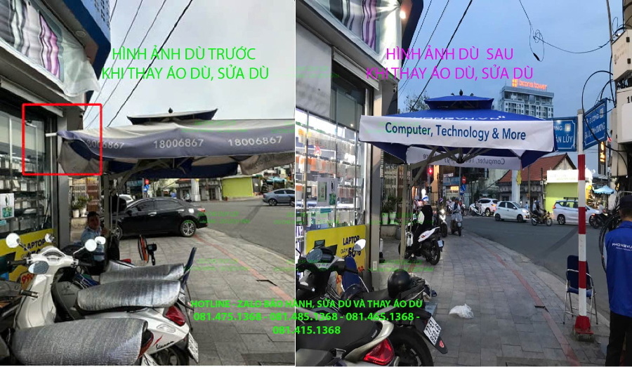 Sửa Chữa Dù Che, Thay Bạt Dù Che Duy Lợi