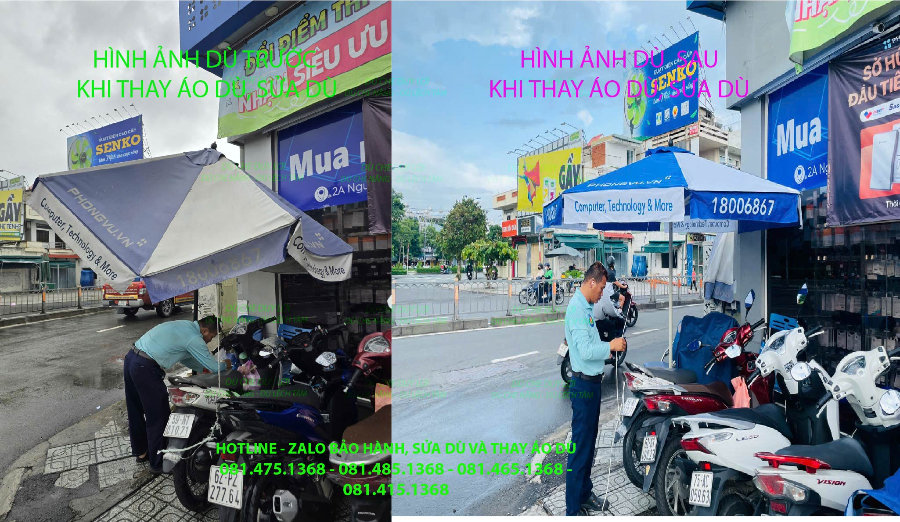 Sửa Chữa Dù Che, Thay Bạt Dù Che Duy Lợi